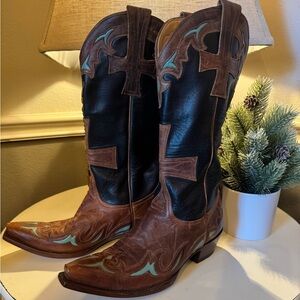 Old Gringo Brown and Black Leather Boots